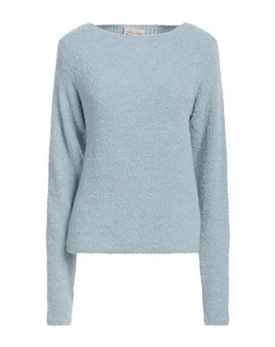 Shop Semicouture Woman Sweater Light Blue Size M Alpaca Wool, Wool, Acrylic, Polyamide, Elastane