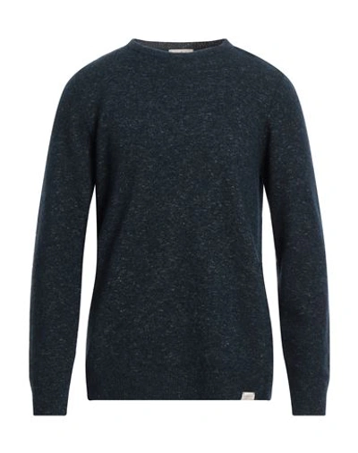 Shop Brooksfield Man Sweater Midnight Blue Size 44 Virgin Wool, Polyamide, Cotton