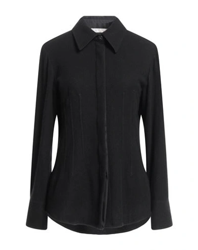 Shop Chloé Woman Shirt Black Size 10 Virgin Wool, Cashmere