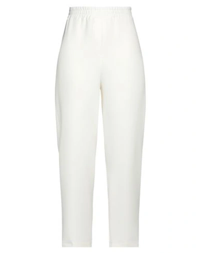 Shop T.d.d. Ten-day Delivery T. D.d. Ten-day Delivery Woman Pants Cream Size 10 Polyester, Rayon, Elastane In White