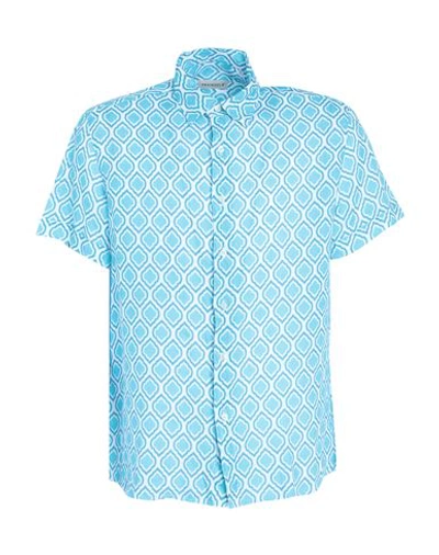 Shop Peninsula Marsala Man Shirt Sky Blue Size L Linen