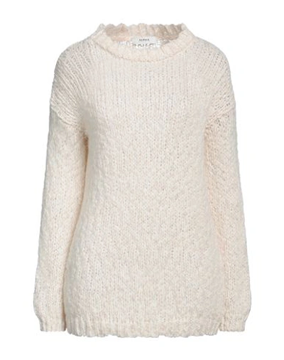 Shop Alpha Studio Woman Sweater Ivory Size 10 Acrylic, Alpaca Wool, Polyamide, Wool In White