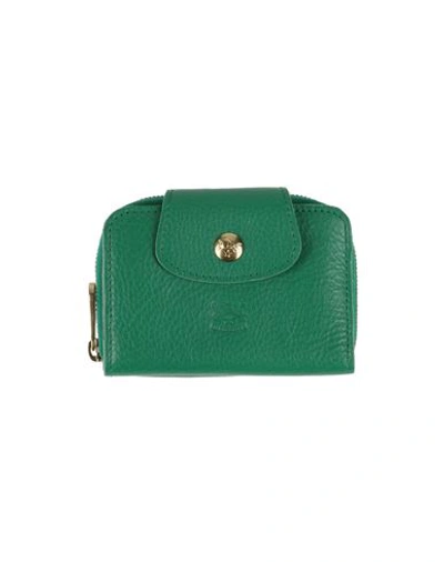 Shop Il Bisonte Woman Key Ring Green Size - Soft Leather