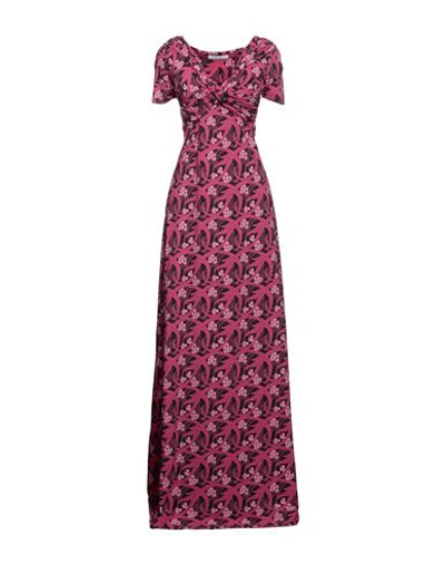 Shop Chiara Boni La Petite Robe Woman Maxi Dress Fuchsia Size 8 Polyamide, Elastane In Pink