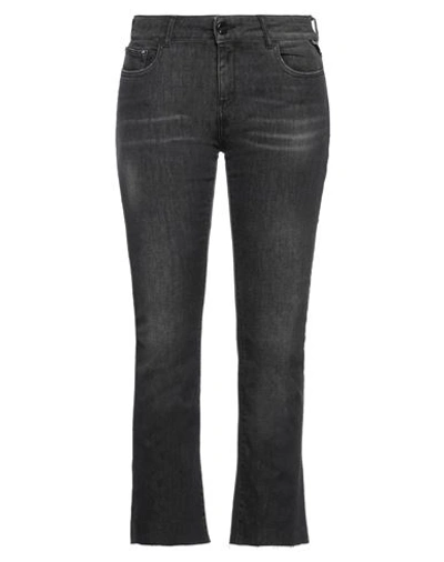 Shop Replay Woman Jeans Black Size 31 Cotton, Elastane