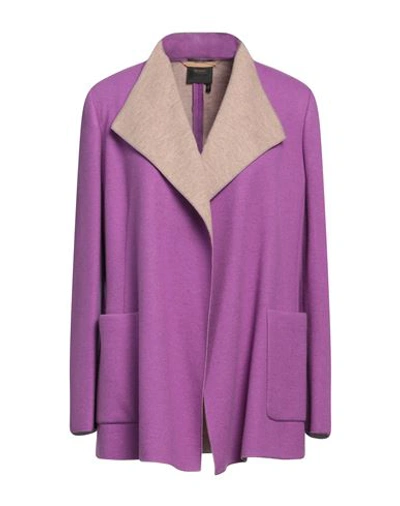 Shop Agnona Woman Blazer Light Purple Size 6 Cashmere