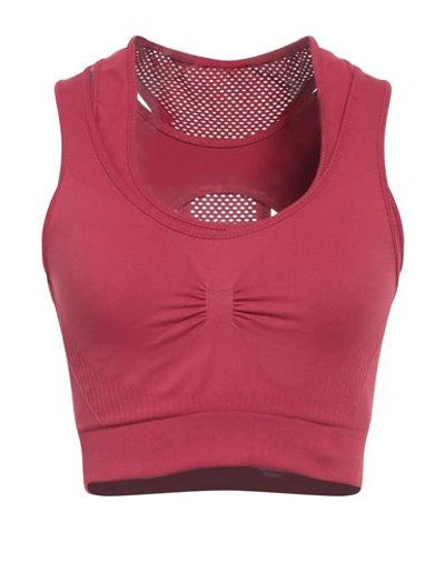 Shop Koral Woman Top Garnet Size M Polyamide, Elastane, Polypropylene In Red