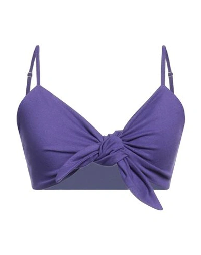 Shop Merci .., Woman Top Mauve Size M Viscose, Elastane In Purple