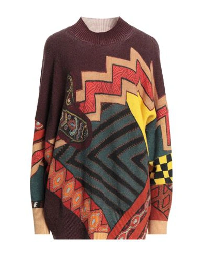 Shop Etro Woman Sweater Burgundy Size 6 Wool In Red
