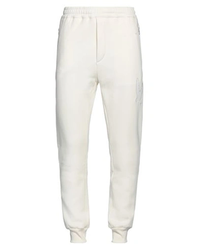 Shop Low Brand Man Pants Ivory Size 6 Cotton In White