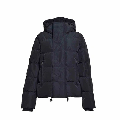Shop Dsquared2 Black Short Down Jacket With Hood
