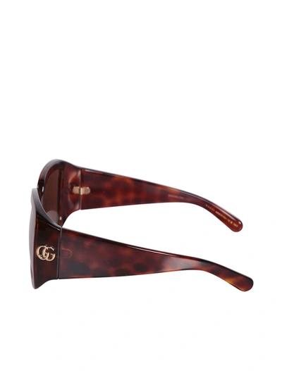 Gucci Oversized Square Frame Sunglasses In Brown