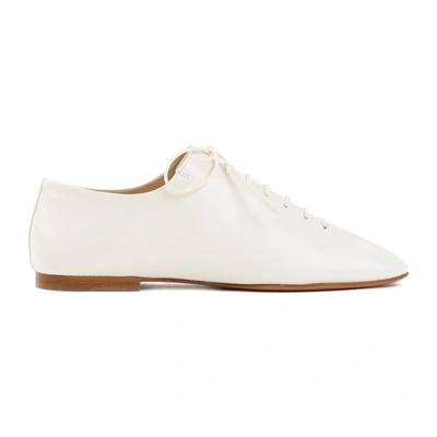 Shop Lemaire Souris Flat Classic Derbies Shoes In White