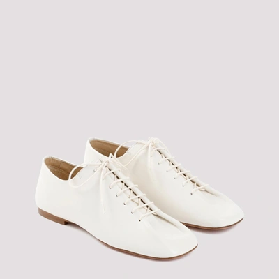 Shop Lemaire Souris Flat Classic Derbies Shoes In White