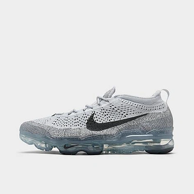 Shop Nike Men's Air Vapormax 2023 Flyknit Running Shoes In Pure Platinum/white/anthracite