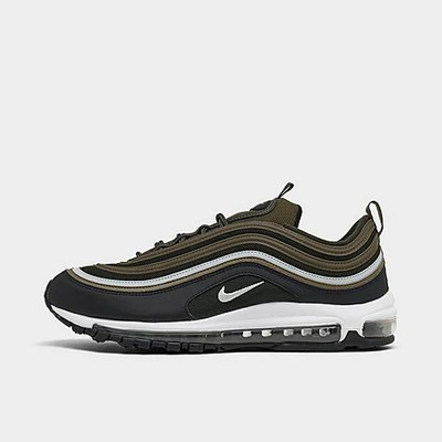Shop Nike Men's Air Max 97 Casual Shoes In Medium Olive/light Silver/sequoia/black