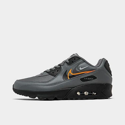 Nike Big Kids' Air Max 90 Next Nature Casual Shoes In Smoke  Grey/black/bright Mandarin | ModeSens