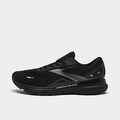 Shop Brooks Men's Adrenaline Gts 23 Running Shoes In Black/black/ebony
