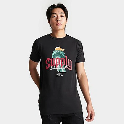 Shop Supply And Demand Men's Torch Graphic T-shirt In Black