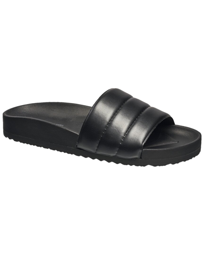 Shop French Connection Puffer Sandal In Black