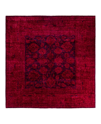 Adorn Hand Woven Rugs Closeout!  Fine Vibrance M1592 8'8" X 8'10" Square Area Rug In Purple