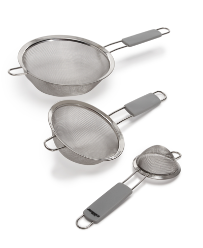 Shop The Cellar Core 3-pc. Stainless Steel Sieve Set, Created For Macy's