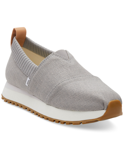 Shop Toms Women's Alpargata Resident 2.0 Slip On Trainer Sneakers In Drizzle Grey Heritage Canvas