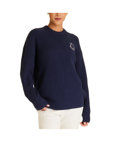 Shop Alala Adult Women Crest Sweater In Navy