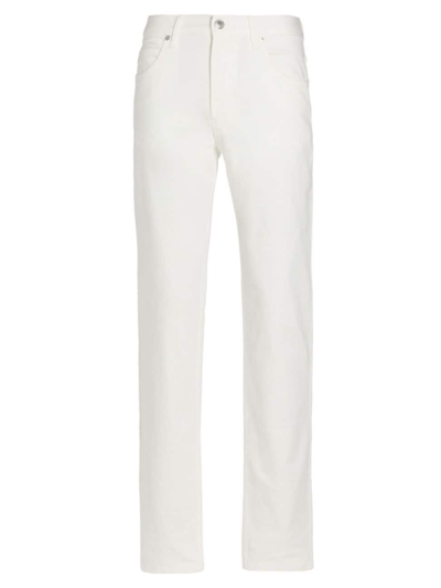 Shop Emporio Armani Men's Stretch Five-pocket Pants In White