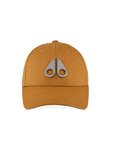Shop Moose Knuckles Men's Logo Icon Baseball Cap In Wood Smoke