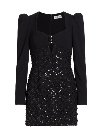 Shop Rebecca Vallance Women's Marie Sequined Minidress In Black