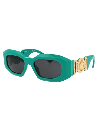 Shop Versace Sunglasses In 536487 Green