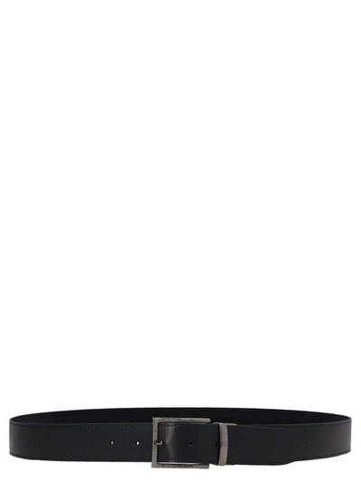 Shop Andrea D'amico Reversible Suede Leather Belt In Blue