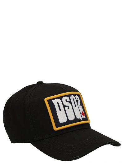 Dsquared2 Logo Patch Cap In Black