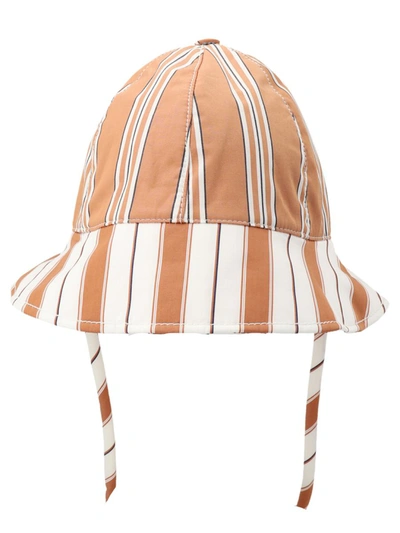 Shop Sunnei Striped Bucket Hat In Multicolor