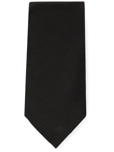 Shop Dolce & Gabbana Silk Tie In Black