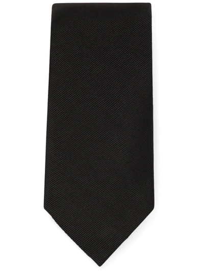 Shop Dolce & Gabbana Textured Tie In Black