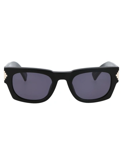 Shop Marcelo Burlon County Of Milan Sunglasses In 1007 Black Dark Grey