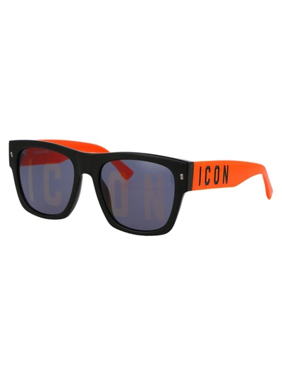 Shop Dsquared2 Sunglasses In 8lz7y Black Orange