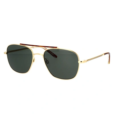 Shop Calvin Klein Sunglasses In Gold