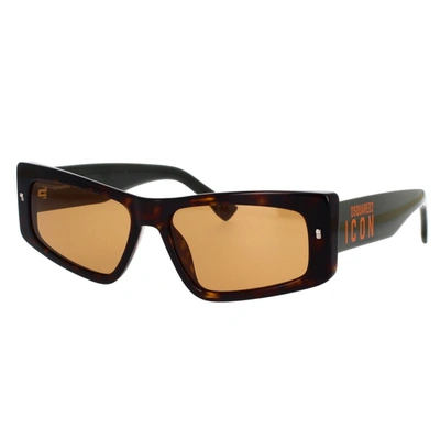 Shop Dsquared2 Sunglasses In Havana