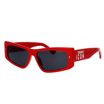 Shop Dsquared2 Sunglasses In Red