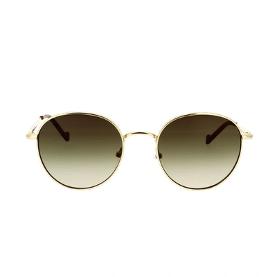 Shop Liu •jo Liu Jo Sunglasses In Gold