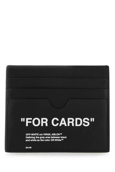 Shop Off-white Off White Wallets In Black