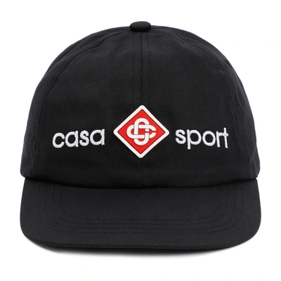 Shop Casablanca Casa Sport Logo Cap Hat In Black