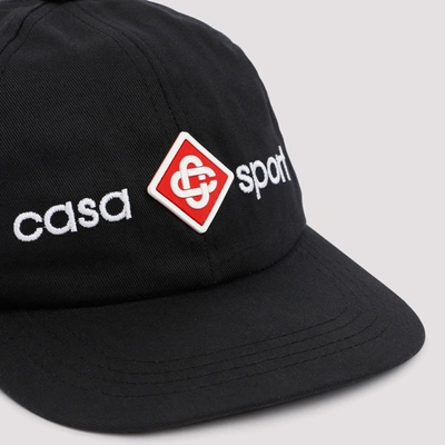 Shop Casablanca Casa Sport Logo Cap Hat In Black