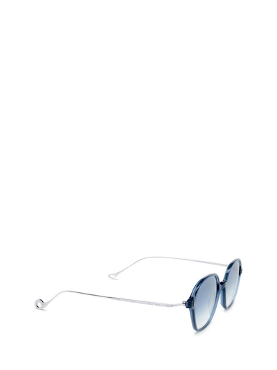 Shop Eyepetizer Sunglasses In Transparent Blue