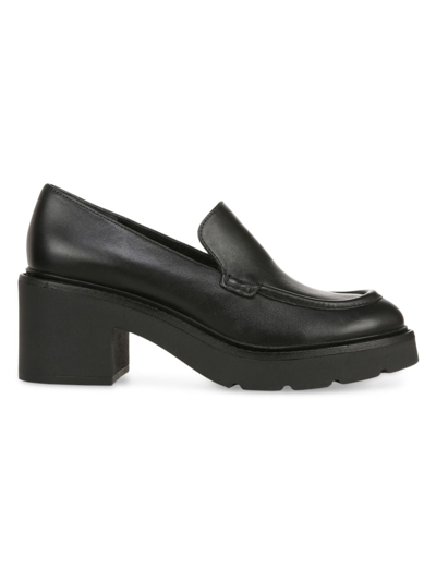 Shop Vince Women's Rowe 65mm Leather Loafer Pumps In Black