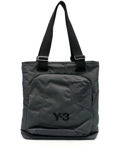 Shop Y-3 Shopping Bags In Grey