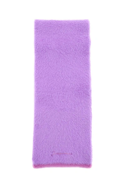 Shop Jacquemus 'neve' Scarf In Purple